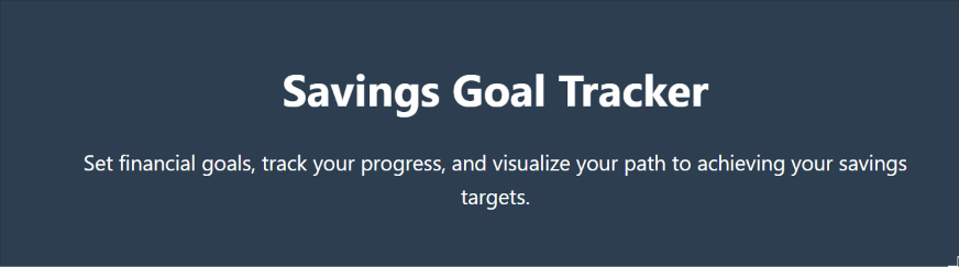Savings Goal Tracker: Stay on Track &amp; Reach Your Financial Goals